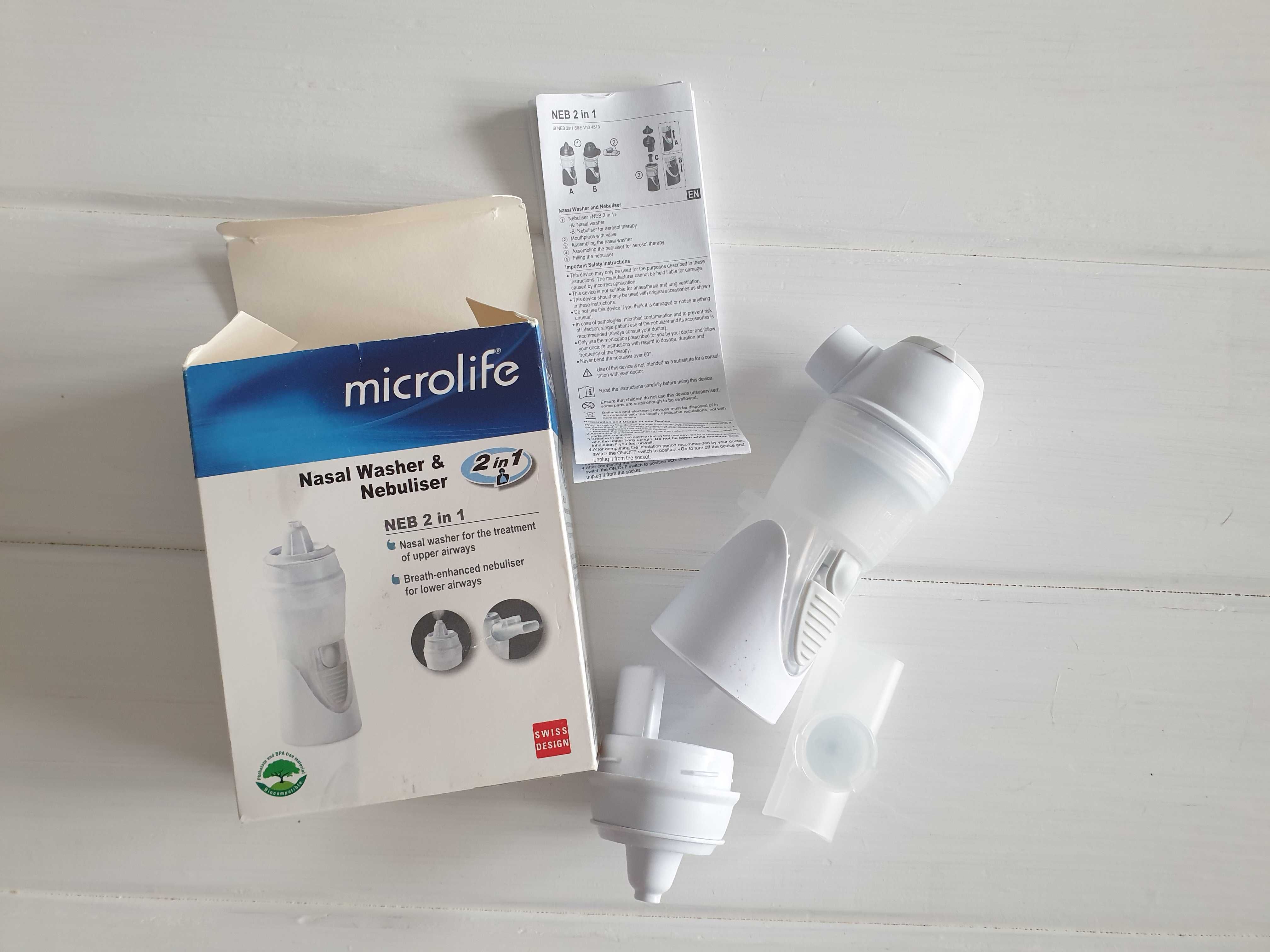 Irygator do nosa i zatok (w komplecie dodatkowo  ustnik) MICROLIFE