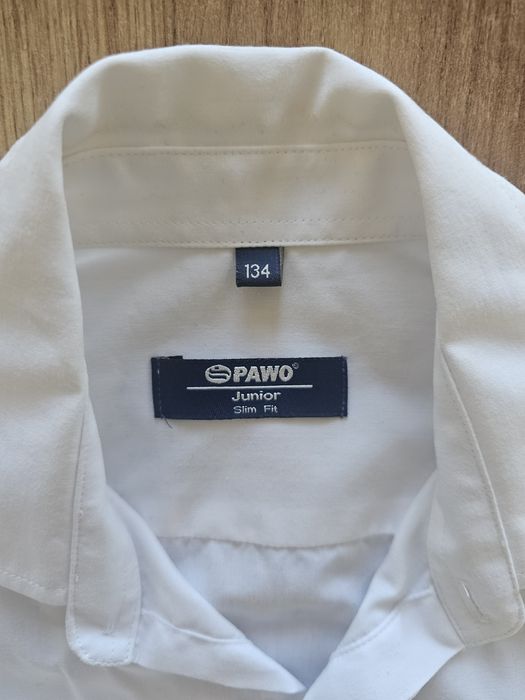 Elegancka koszula wizytowa biała na komunię od PAWO 134