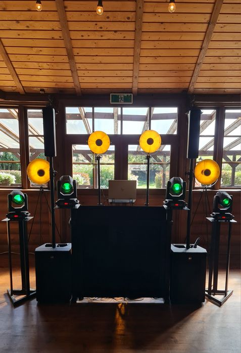 Światła retro DJ oświetlenie