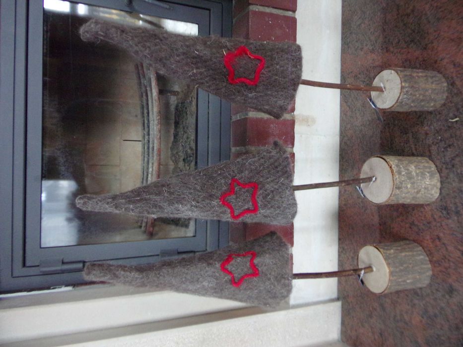 Choinka filz Wianek Świąteczny stroik X-Mas Home & You Skandi Hygge