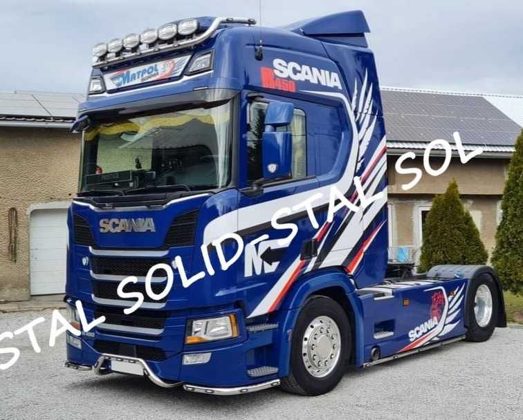 Orurowanie POD ZABUDOWY Ze stali nierdzewnej Scania R / S POLEROWANE!