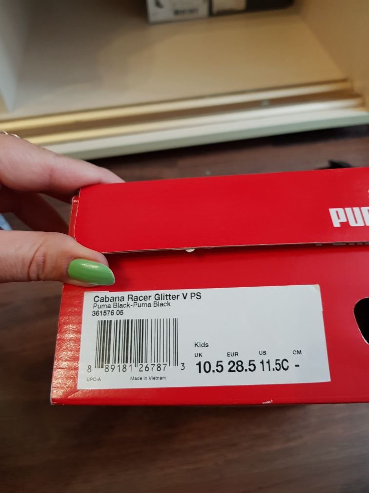 Кроссовки puma 10, 5 (18 см)