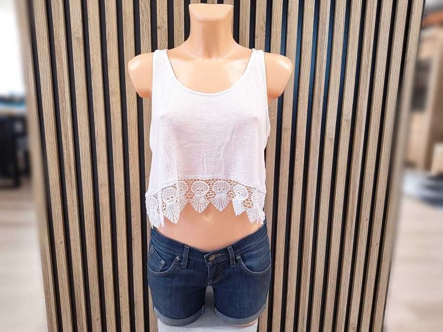 Zara * biały top koszulka letnia * 36 S