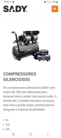 Compressor 50L silencioso