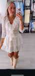 Vestido creme tamanho S/M