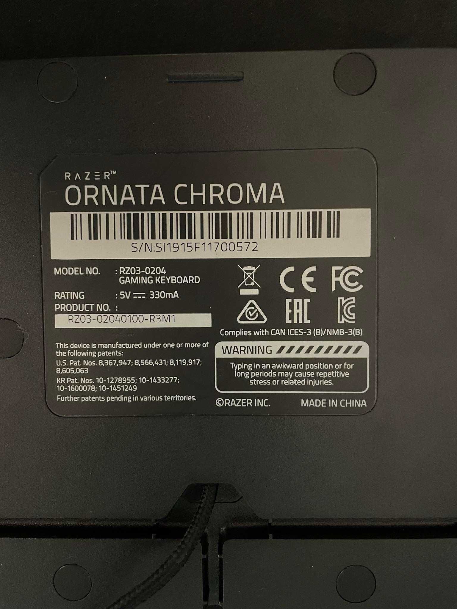 Razer Ornata Chroma