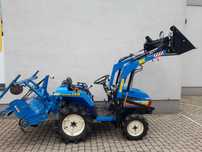 Traktorek iseki ładowacz kubota  glebogryzarką yanmar