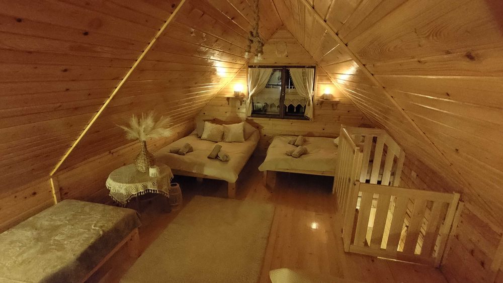 DOMEK W LESIE PANIENSKI KAWALERSKI bania, sauna, balia, na wyłączność