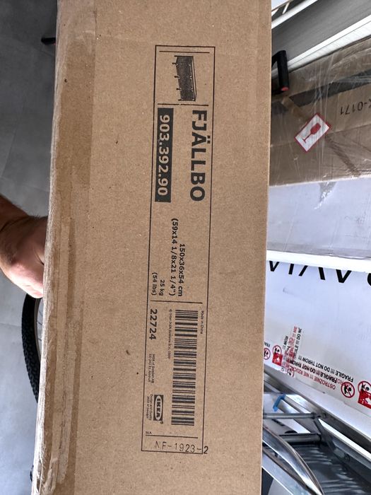 Nowa Szafka IKEA FJÄLLBO pod TV, czarny, 150x36x54 cm