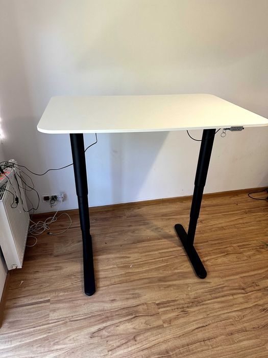 IKEA Biurko regulowane, 120×80 cm, białe (stan jak nowy)