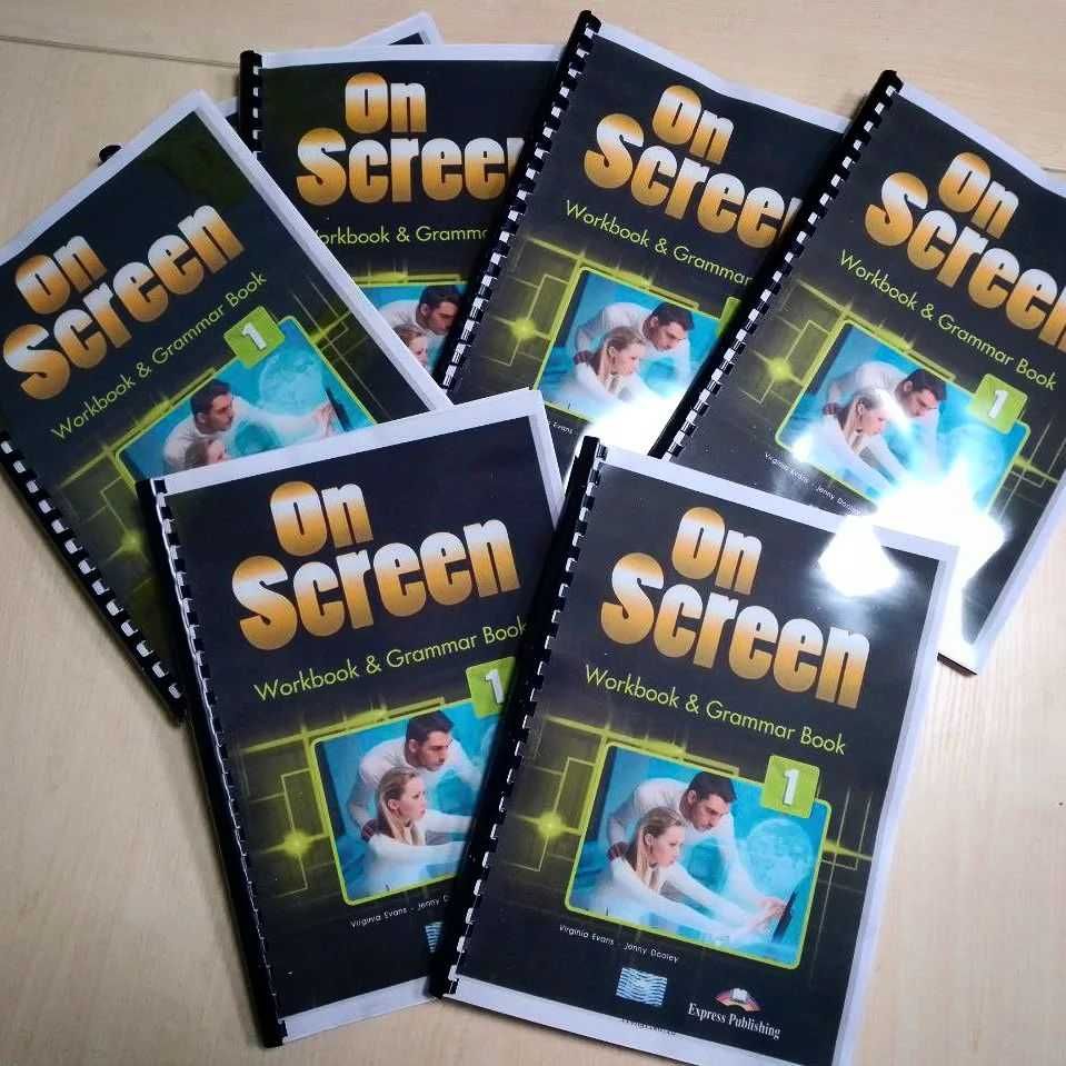 On Screen - 1, 2, 3, B1+, С2 - комплекти книг для вивчення англійської