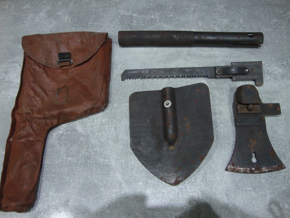 Zestaw 3 w 1 saperka siekiera piłka CCCP ZSRR Radziecki Rosyjski.