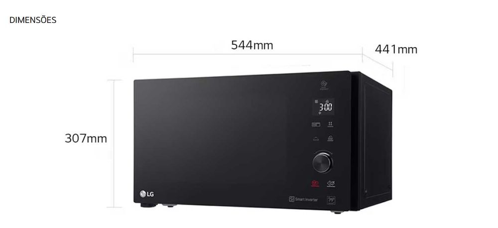 Micro-ondas LG com Grill NeoChef 1200W e 32 Litros