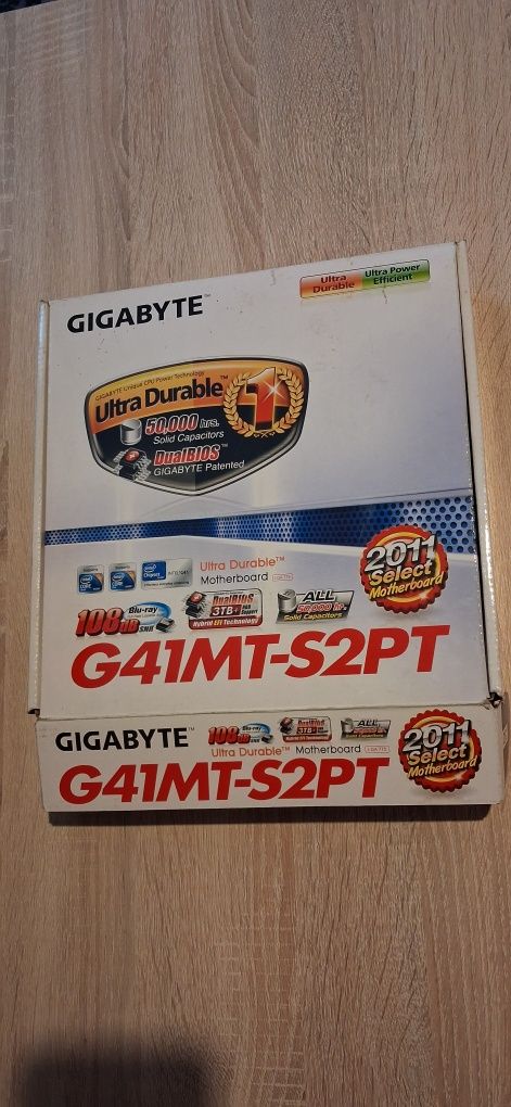 Płyta główna mobo Gigabyte LGA 775 G41MT-S2PT + procesor CPU + 2GB ram