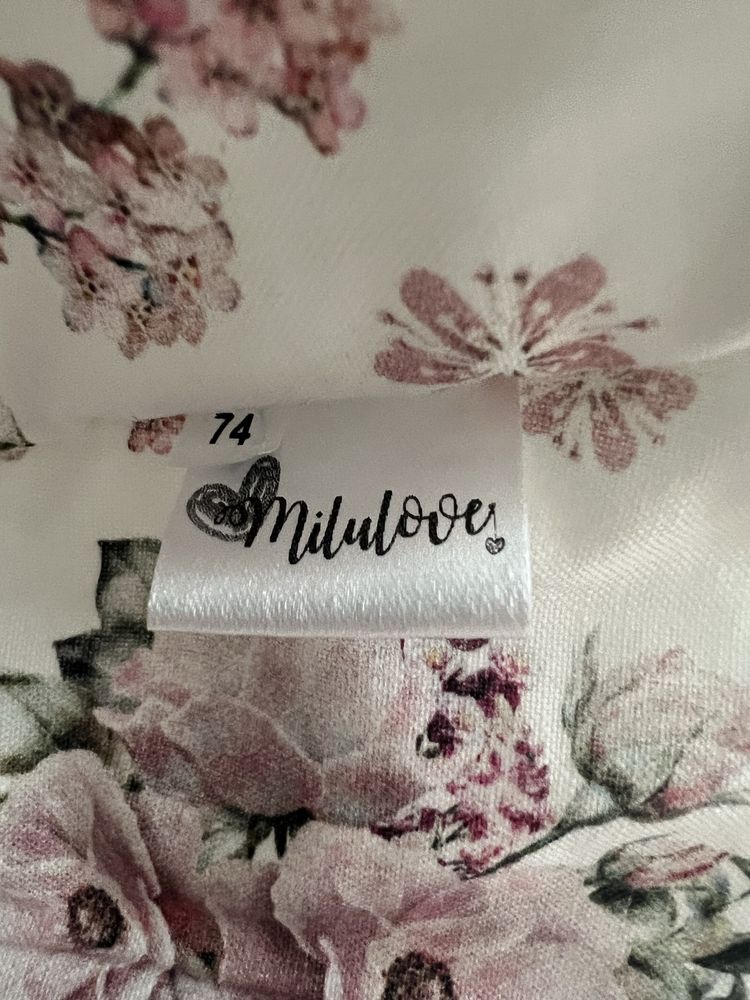 Chrzest płaszcz płaszczyk buciki zestaw zimowy Milulove 74 baranek