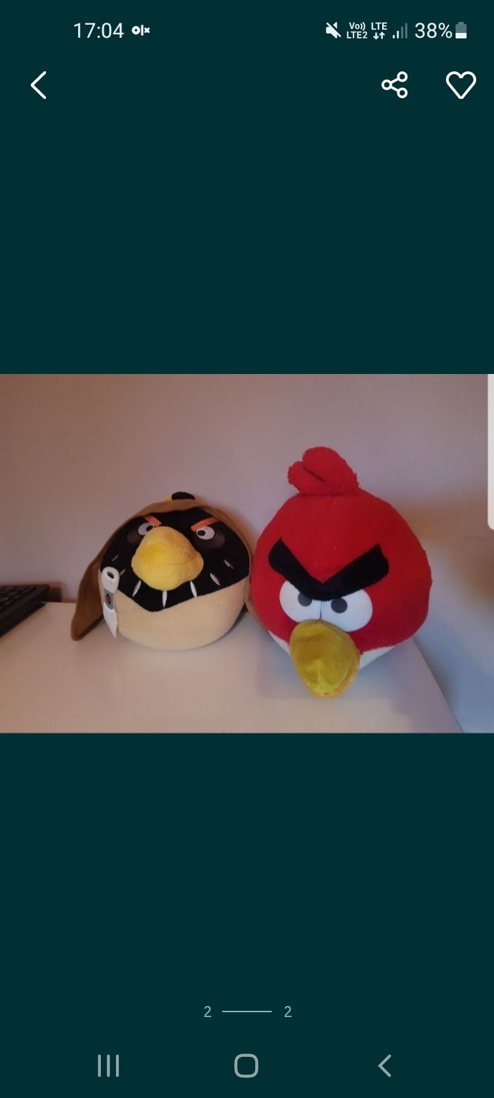 2 maskotki Angry Birds