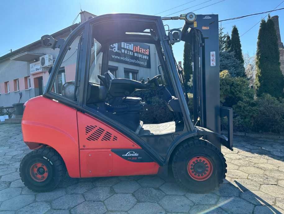 Wózek Widłowy Linde H35t Triplex Półkabina Udt