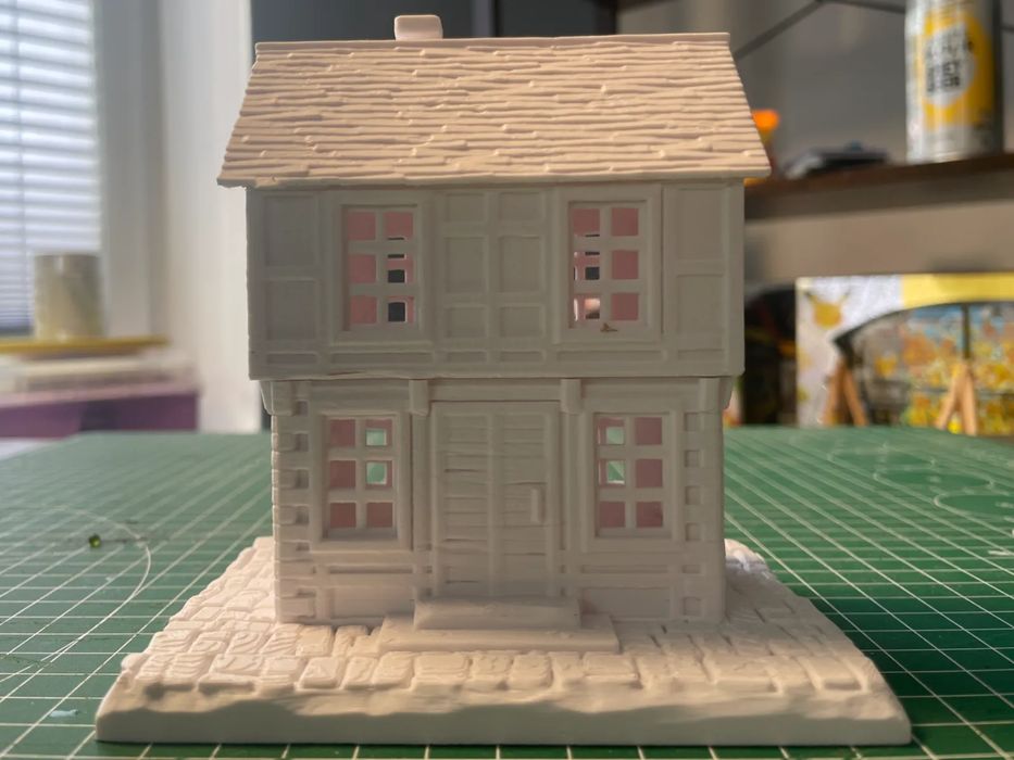 Casa em Enxaimel para Jogos de Tabuleiro 28mm