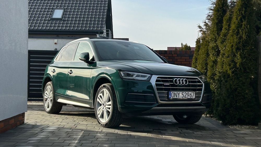 Audi Q5 Audi Q5 quattro 2.0 TFSI 265KM zielony skora kamery 360 bdb stan
