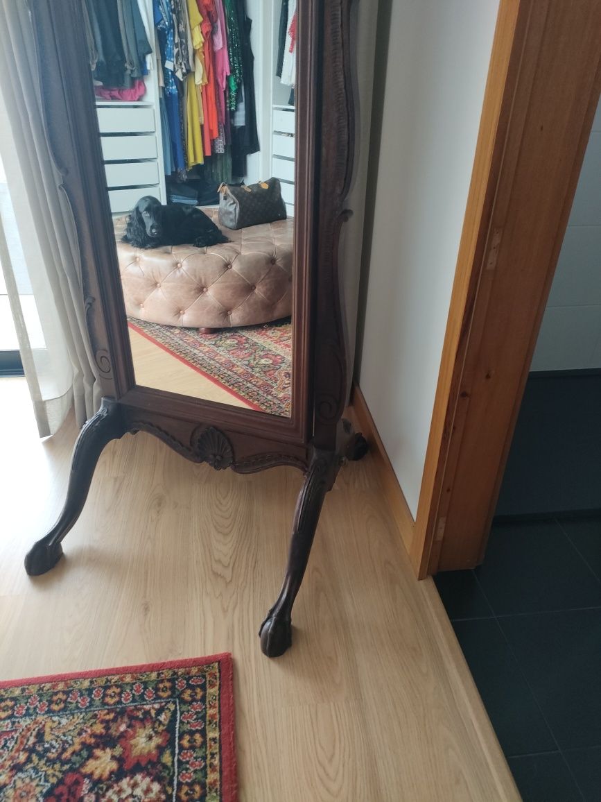 Espelho vestir vintage pé DJoao V