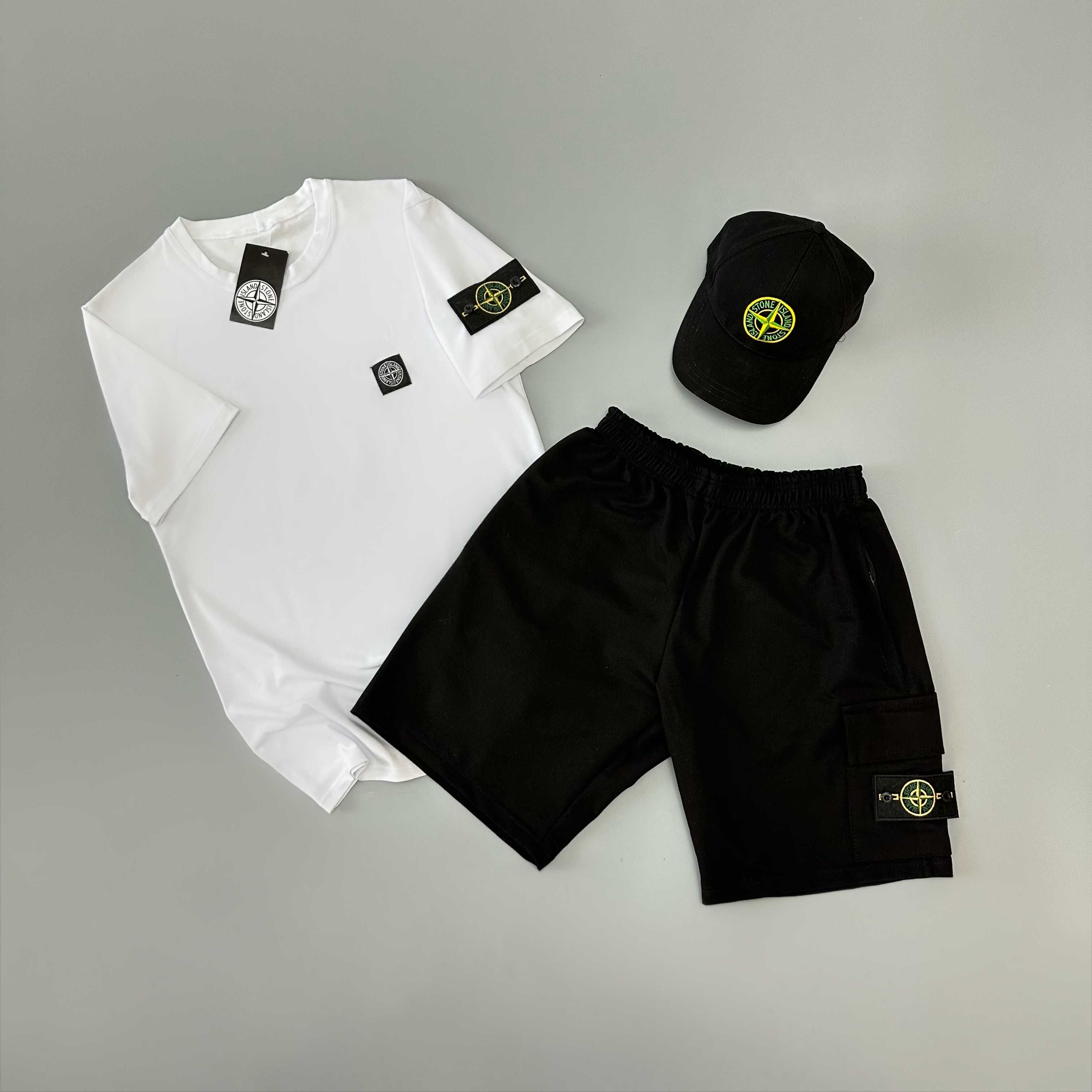 Stone Island комплект | Футболка + Шорти | Хіт літа