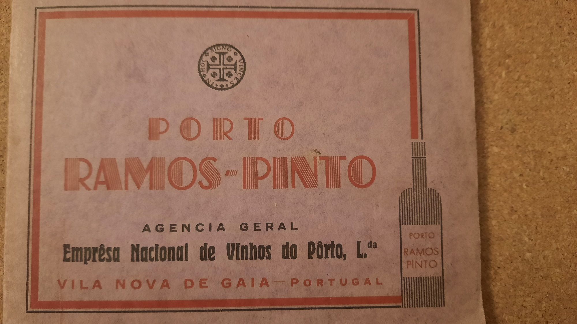 Catalogo de Rotulos originais Porto Ramos Pinto com 100 anos