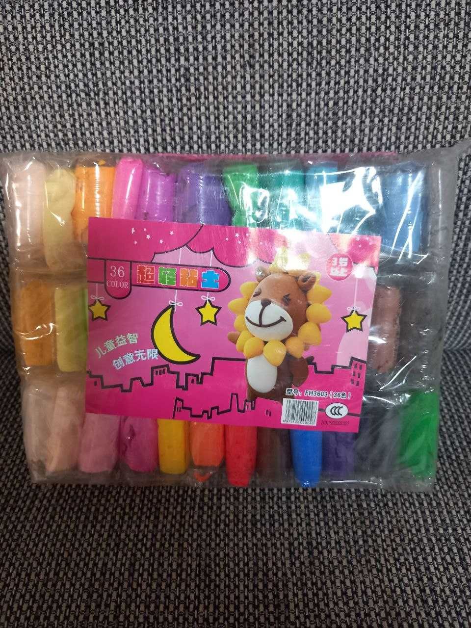 Masa plastyczna magiczna piankolina 36 kolorów w zestawie