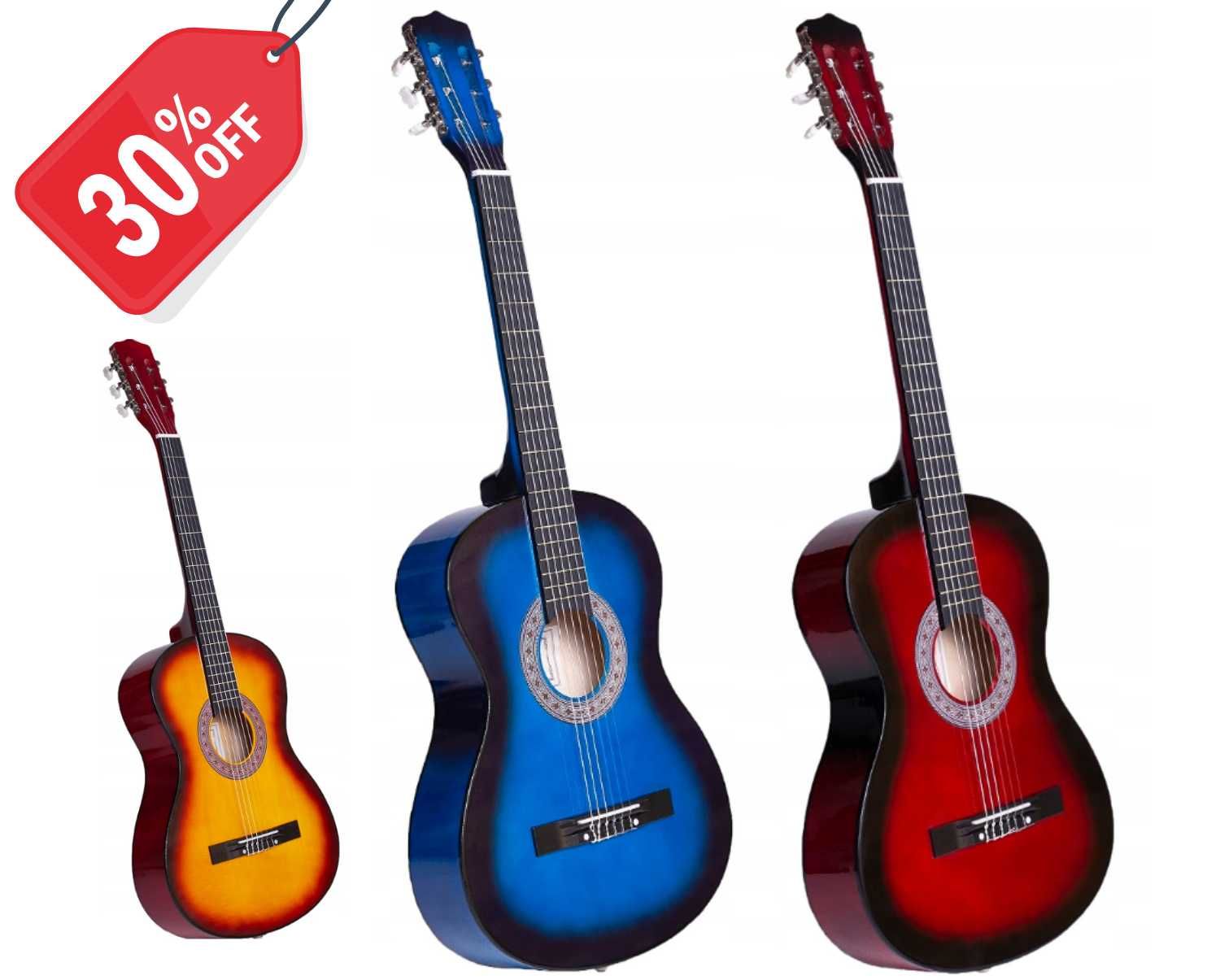 GITARA Klasyczna 3/4 Akustyczna Idealna dla Początkujących | WYPRZEDAŻ