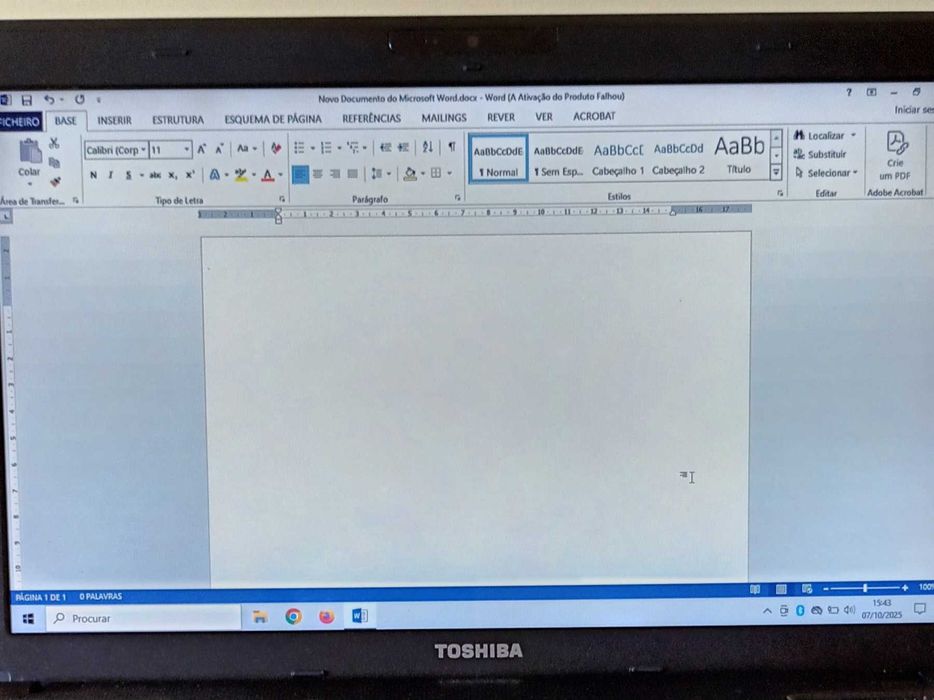 Toshiba portátil