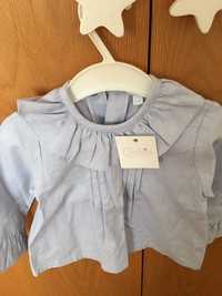 Camisa/Blusa com golinha (6/9meses)Coobie-Novo com etiqueta