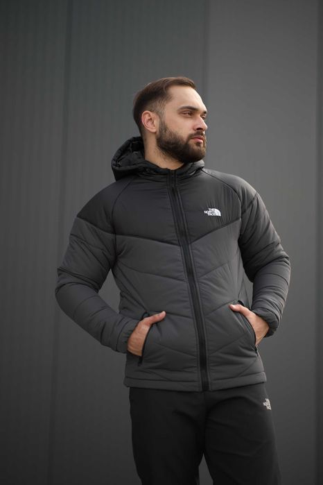Куртка чоловіча осіння The North Face сіра