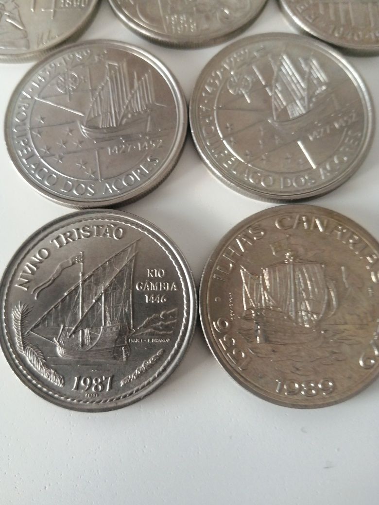 Vendo lote de 7 moedas de 100 escudos (portes incluídos)