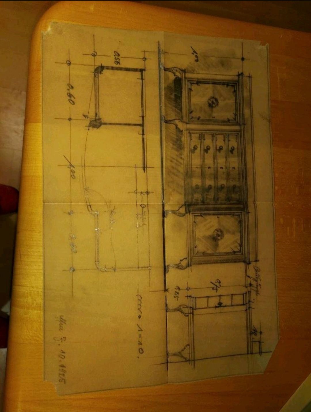 Komoda dębowa z 1925roku