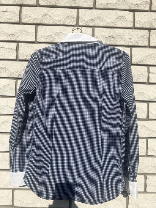 Bawełniana koszula z długim rękawem w kratkę rozm. S Zara Basic