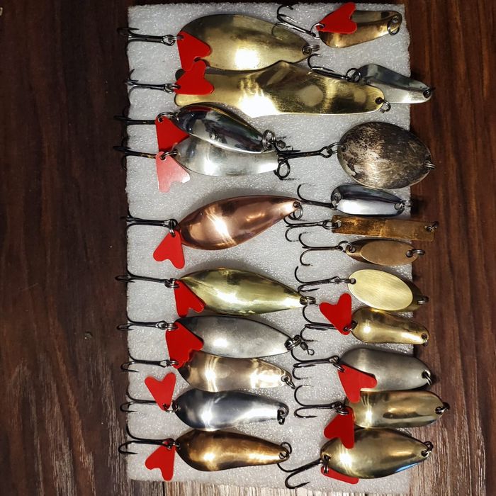 Блесна латунь, бронза, мельхиор