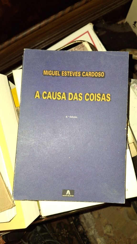 Miguel Esteves Cardoso a causa das coisas livro 6 edição