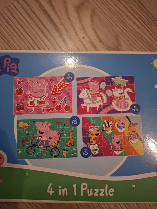 Puzle Peppa 4 w 1 dla  3+