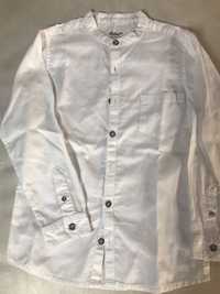 Camisa branca de manga comprida