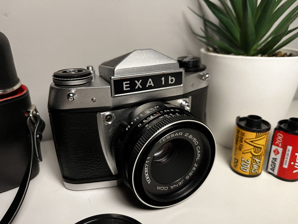 EXA 1b 50mm f2,8 - aparat analogowy, zadbany, z kolekcji