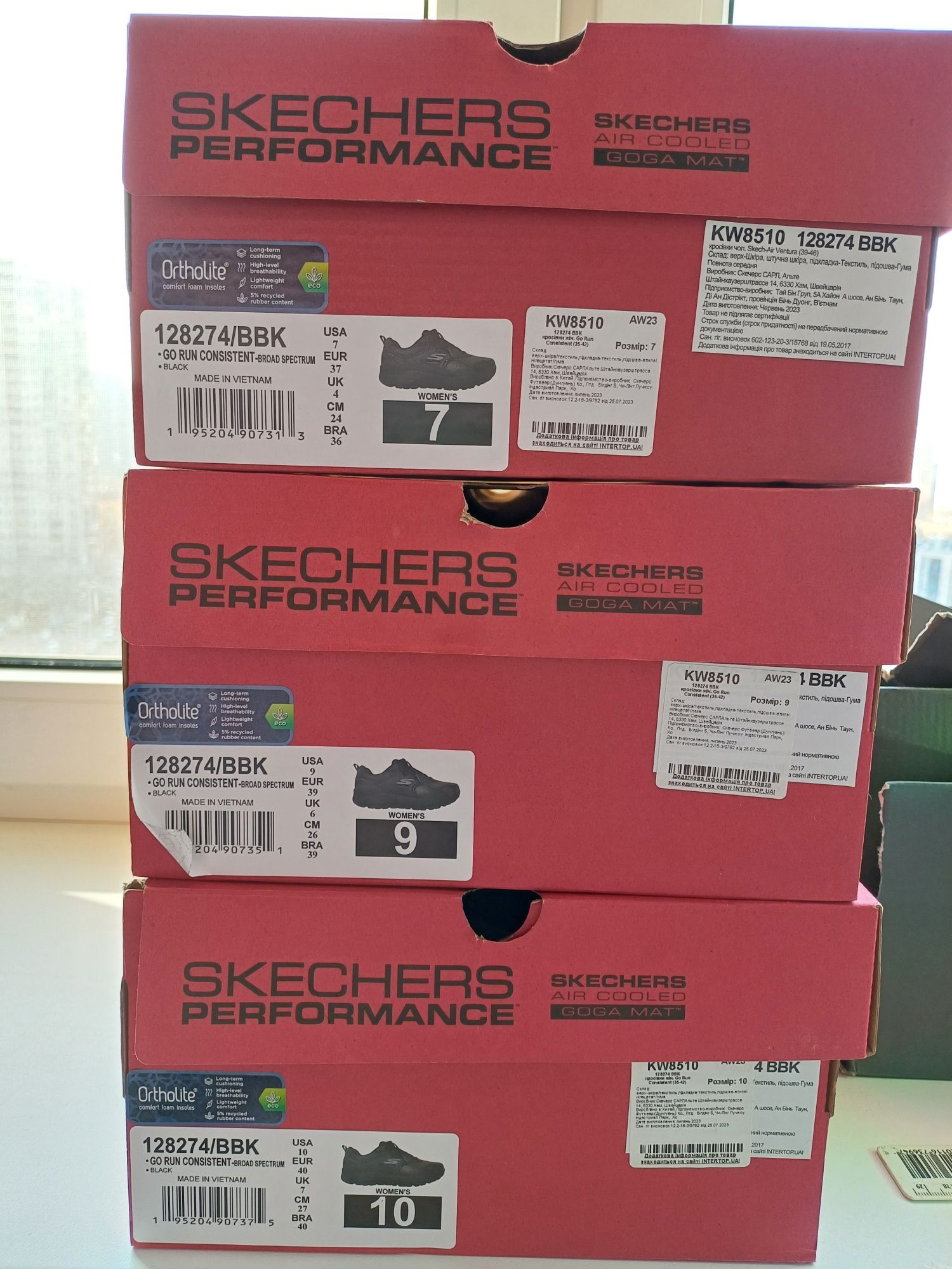 Кросівки жіночі Skechers Go Run 7.0 220783 BKMT KW8510 розміри 36-41
