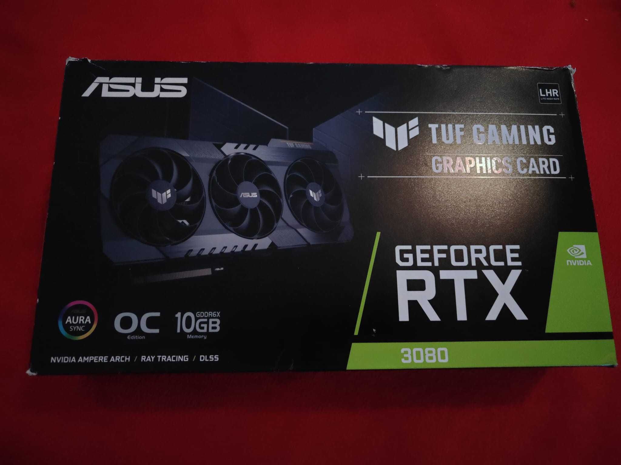 GPU Gráfica RTX 3080 Asus TUF Gaming de 10Gb (1 ano de garantia)