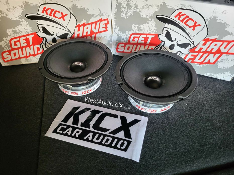 Kicx 16см LL6.5v2/динамики в авто/300Вт