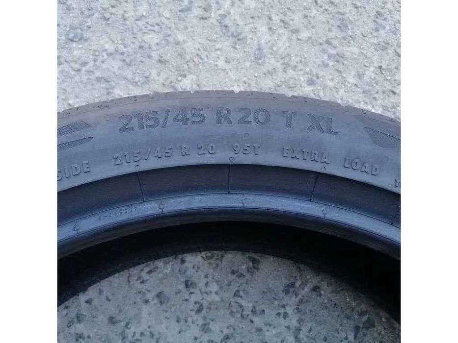 215/45 R20 95T Continental EcoContact6 літо 2 штуки 2020 рік шини бу