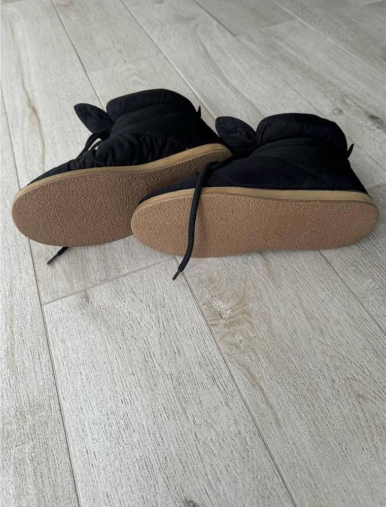 Зимові черевики дутики zara 38 24,5 cm снігоходи теплі