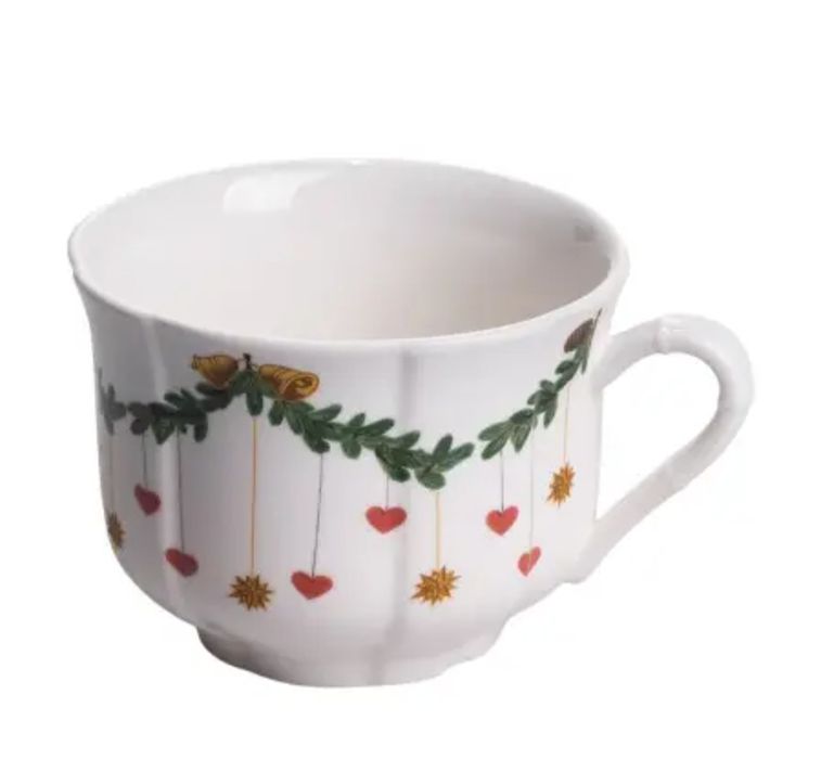 Столовий сервіз новорічний порцеляновий ROYAL 32 предмети на 6 персон