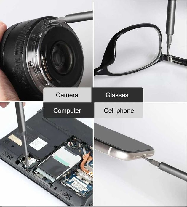 Набір магнітних прецизійних викруток 63 в 1 для ноутбука, телефона