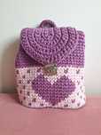 Plecak serca handmade sznurek