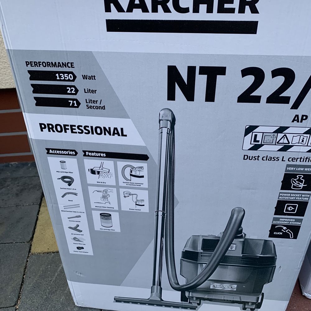 Karcher nt22/1 ap L  пылесос строительный ap te l пилосос karcher