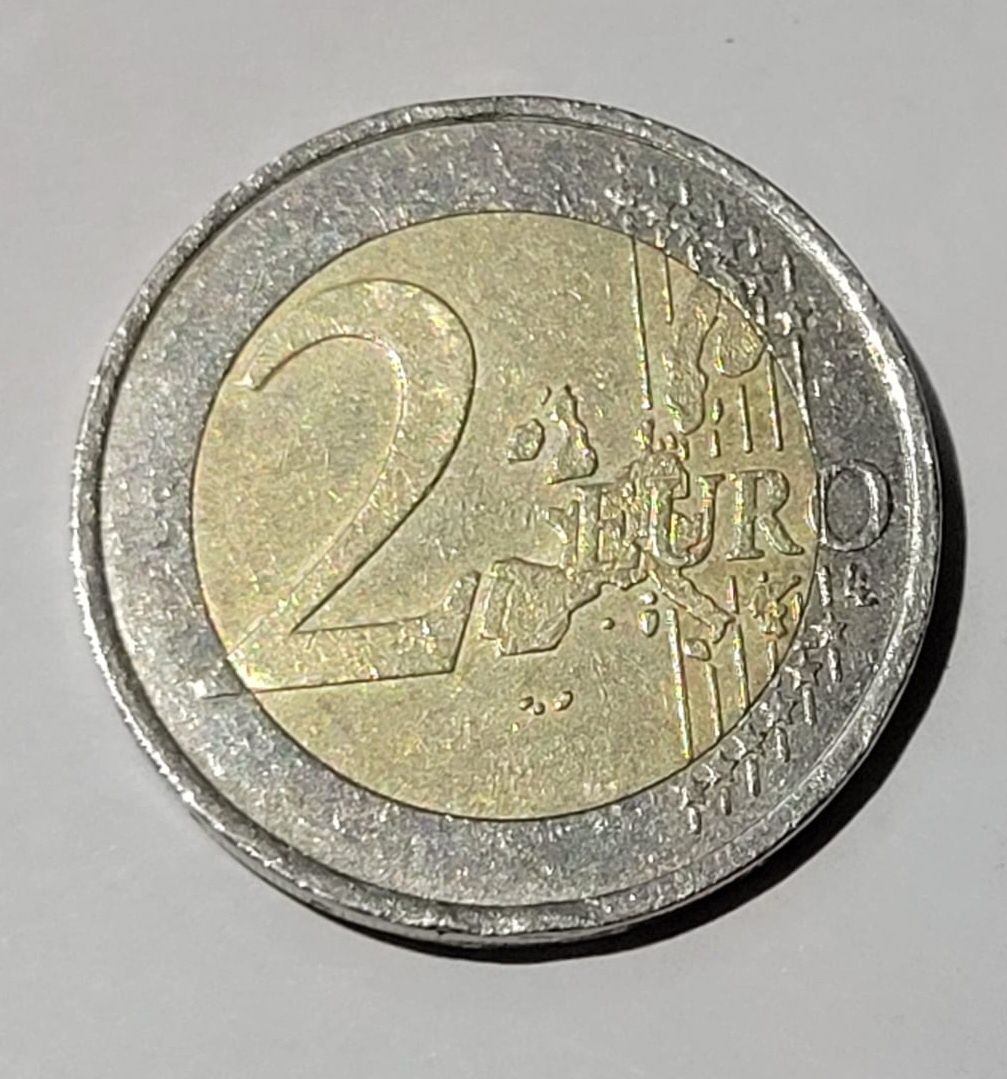 Moeda 2€ França 2001 com erro de cunhagem.