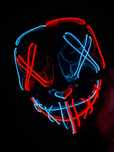Máscara nova Halloween/Carnaval LED